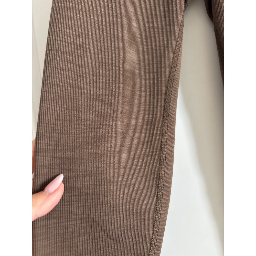 Beyond Yoga Rib High Waisted Midi Legging Mocha Heather Brown Size S - Picture 6 of 9